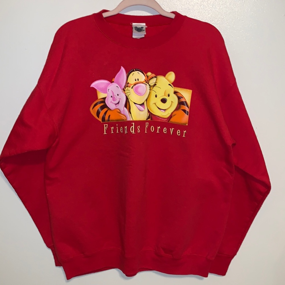 Vintage 90’s Disney Pooh & friends double sided Crew sweatshirt